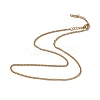 Ion Plating(IP) 304 Stainless Steel Curb Chain Necklace for Men Women NJEW-K245-015D-1