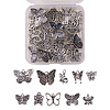 Tibetan Style Hollow Alloy Pendants TIBE-CJ0001-09-3