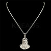 Virgin 201 Stainless Steel Pendant Necklaces for Men Women NJEW-K283-17P-2