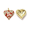 Real 18K Gold Plated Brass Micro Pave Clear Cubic Zirconia Pendants KK-E068-VB216-2-1