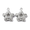 Rack Plating Brass Micro Pave Cubic Zirconia Pendants KK-K333-88P-1