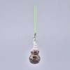 Transparent Glass Wishing Bottle Pendant Decoration HJEW-K033-B01-2