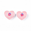 Transparent Printed Acrylic Beads MACR-S373-124-H10-3