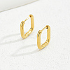 Classic Minimalist Elegant 201 Stainless Steel Hoop Earrings BI8954-2-2
