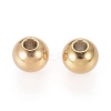 Ion Plating(IP) 202 Stainless Steel Rondelle Spacer Beads X-STAS-F094-06A-G-2