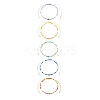 Mixed Natural Gemstone & Glass Seed Beaded Bracelets BJEW-JB08950-1