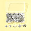 80Pcs 5 Styles Tibetan Style Zinc Alloy Charms TIBEP-FS0001-38-9