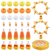 DIY Barrel Plastic Beads & Resin Candy Corn Pendant Making Kits DIY-YW0011-81-1