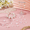 600Pcs 10 Styles ABS Plastic Imitation Pearl & Acrylic Bead Caps OACR-SC0002-34-3