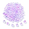 100Pcs Baking Paint Transparent Glass Beads DGLA-YW0001-35H-1