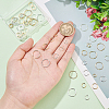 64Pcs 8 Style Brass Linking Rings KK-BC0009-44-3