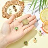 7Pcs 7 Styles Alloy Enamel Pendants ENAM-CJ0007-38-4