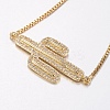 Adjustable Brass Micro Pave Cubic Zirconia Bolo Bracelets BJEW-G586-12G-2