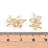 Brass Micro Pave Clear Cubic Zirconia Chandelier Components Links KK-N263-45G-3