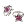 304 Stainless Steel Adjustable Open Cuff Statement Rings RJEW-C083-19P-03-4