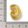 Brass with Cubic Zirconia Pendants KK-Q818-02C-G-3