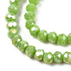 Electroplate Glass Beads Strands EGLA-A034-P2mm-B24-3