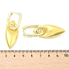 Horse Eye Brass Hoop Earrings for Women EJEW-U057-06D-01G-5