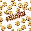 Brass Rhinestone Spacer Beads RB-A014-Z8mm-23G-1