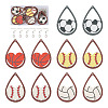 DIY Sport Theme Dangle Earring Making Kits DIY-TA0004-36-1