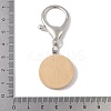 Wooden Flat Round Pendant Decorations LS-STAS-P408-06P-3