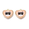 Valentine's Day Printed Alloy Pendants PALLOY-SZC0008-15C-1