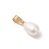 Natural Cultured Freshwater Pearl Rice Charms PALLOY-JF04823-4