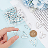 20Pcs 304 Stainless Steel Pendants STAS-UN0049-25-2