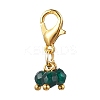 10Pcs 10 Style Natural Mixed Gemstone Pendant Decorations HJEW-JM01791-S-2