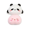 Pink Opaque Panda Resin Cabochons CRES-P037-02C-1