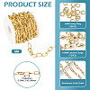 DIY Aluminium Cable Chain Necklace Making Kits DIY-TA0012-10-4