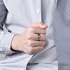 Viking Word 304 Stainless Steel Rotatable Finger Rings for Men FS-WGA52A7-04-2