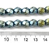 Electroplated Synthetic Magnetic Hematite Beads Strands G-I364-J01-07-4