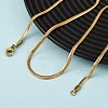 2.5MM 304 Stainless Steel Flat Snake Chain Necklaces NJEW-P338-05G-3