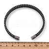 316 Surgical Stainless Steel Cuff Bangles for Men BJEW-P319-05A-B-3