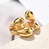 304 Stainless Steel Teardrop Cuff Rings RJEW-Q012-04G-3