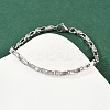 201 Stainless Steel Link Chain Bracelets for Men Women BJEW-B143-03P-2