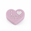 Mother's Day Father's Day Food Grade Eco-Friendly Silicone Focal Beads SIL-N002-10D-2