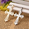 304 Stainless Steel Cross Pendants STAS-I035-31-1
