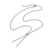 304 Stainless Steel Slider Necklace Makings AJEW-JB01274-02-1