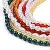 Bohemian Glass Beaded Multi Layered Necklaces for Women NJEW-K384-02A-3