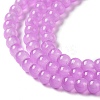 Baking Painted Imitation Jade Glass Round Bead Strands X-DGLA-Q021-4mm-44-3