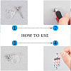 80Pcs 4 Styles Plastic Clip-on Earring Findings KY-AR0001-29-6