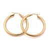304 Stainless Steel Hoop Earrings EJEW-H358-08G-C-1