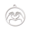 304 Stainless Steel Pendants STAS-Z131-01A-P-1