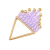 Glass Seed Beads Tassel Pendants PALLOY-MZ01455-01-2