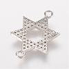 Brass Micro Pave Cubic Zirconia Links ZIRC-K061-96P-2