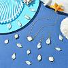 65Pcs 13 Styles ABS Plastic Imitation Pearl Connector Charms PALLOY-CJ00168-6