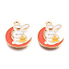 Alloy Enamel Pendants ENAM-N054-90D-3