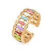 304 Stainless Steel Cuff Open Rings for Women RJEW-I113-02G-03-4